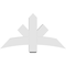 Ekena Millwork Alberta Architectural Grade PVC Gable Bracket, 48"W x 26"H x 6"D x 6"F, 13/12 Pitch GBP048X26X0606ALB00 - alternate 4